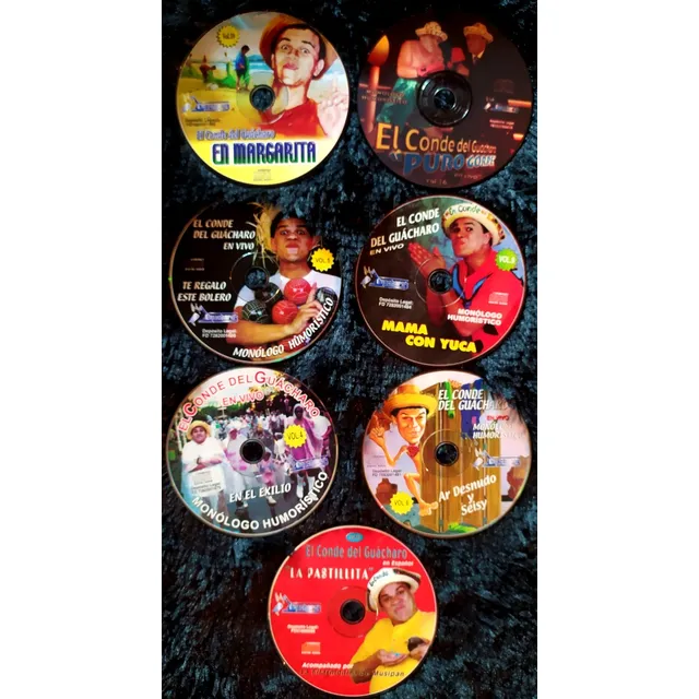 Combo De 14 Cds Del Conde De Guácharo, 1 Cd De Charly Mata