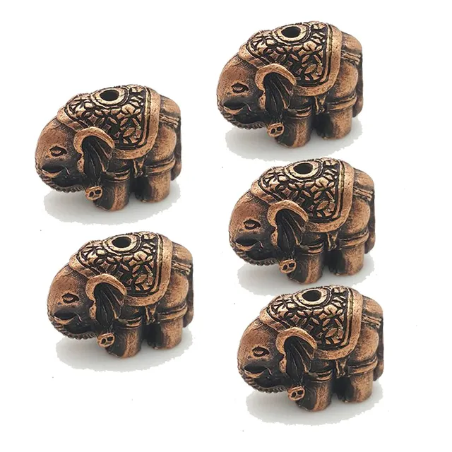 5 Pieza Mini Soporte Incienso Elefante Aleacion Quemador