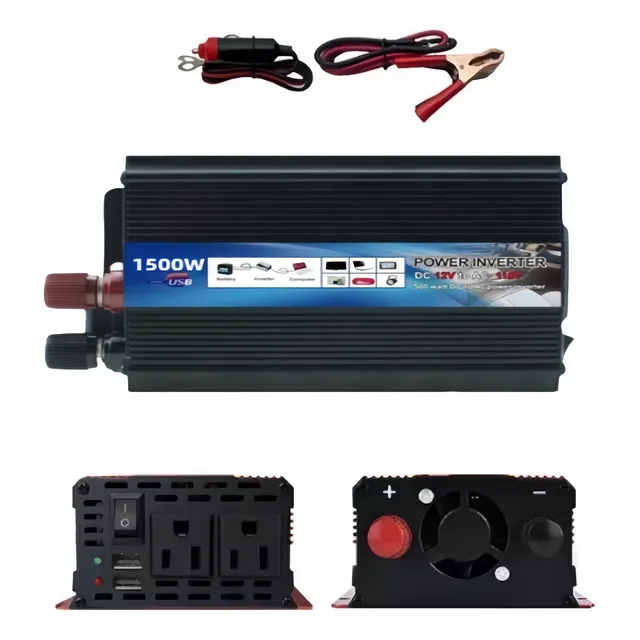Convertidor De Corriente Auto Para Auto 1500w 12 A 110v