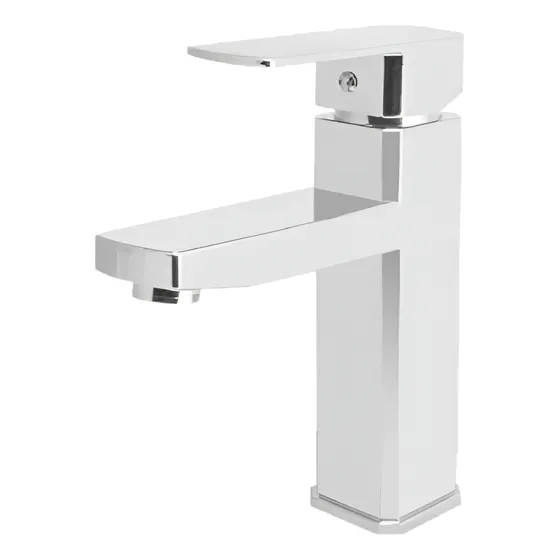 Llave Lavabo Monomando Cuello Corto Cromado Lion Tools Color Plateado