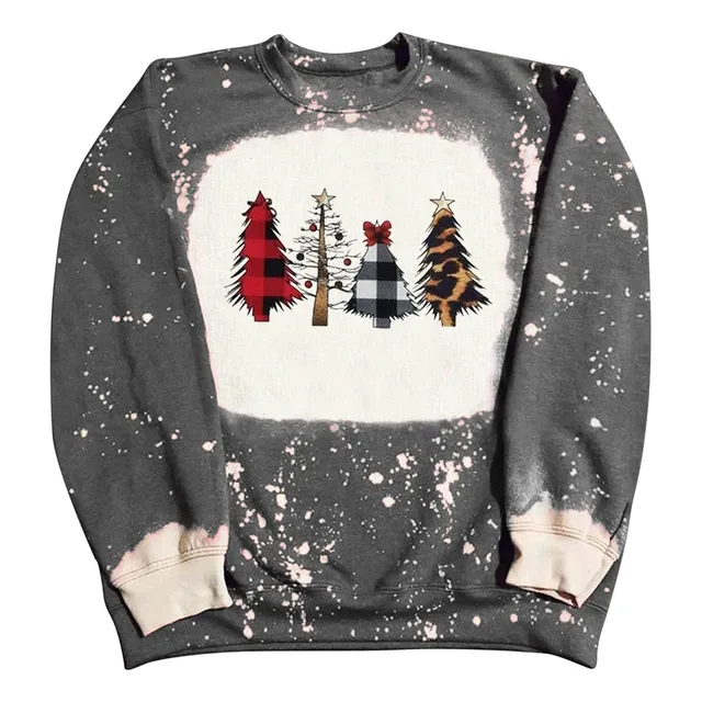 Sudadera Navideña Tops Larga Manga Tunica Feliz Navidad