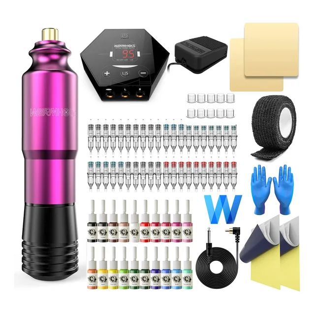Adormecimiento Tatuaje Rotativo Kit De Máquina - 40 Jw8cy