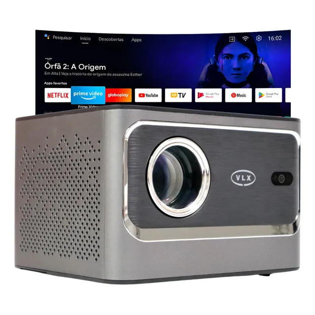 Projetor V9 Full Hd 4k Home Theater Datashow Retroprojetor