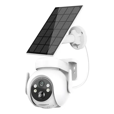 Camera De Seguranca Solar Sem Fio Wifi Externa Full Hd Branco