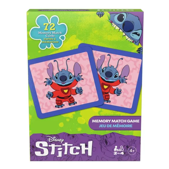 Juego De Memoria Stitch 72 Tarjetas
