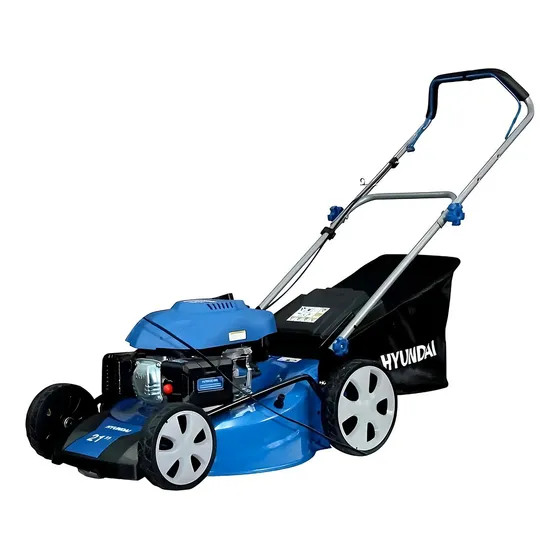 Cortacésped Hyundai Corte 21 Pul 6.5 Hp Autopropulsada Sec Color Azul