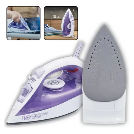 Ferro Passar Roupas Black Decker Fx1050 Base Antiaderente Roxo 127v
