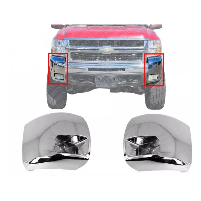 Punta Extensión Parachoque Delt Cromado Silverado 08-14 Orig
