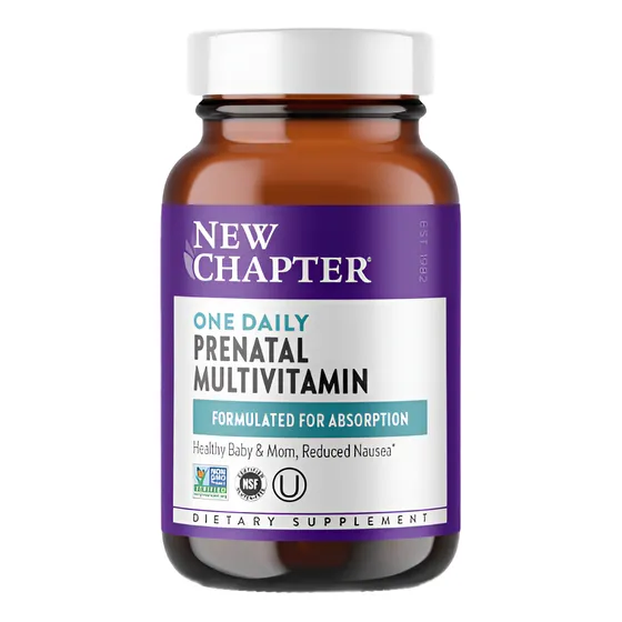 New Chapter Multivitaminico Prenatal One Daily 30 Caps Sabor Sin Sabor