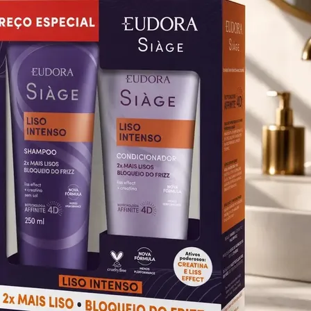 Kit Promopack Siàge Liso Intenso Shampoo/Condicionador 250ml + 125ml Siáge Siáge Liso Intenso Kit