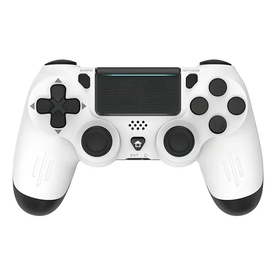 Control Mando Inalámbrico Bluetooth Para Ps4 Y Pc Mod. P02 Color Blanco