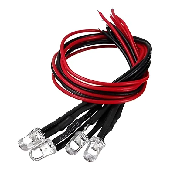 Lote De 4 Led Interminente Multicolor 3 - 12v Cableados