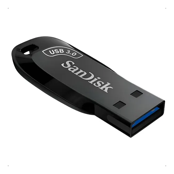 Sandisk Pendrive Ultra Shift 64 Gb 3.0 Preto 10x Mais Rápido