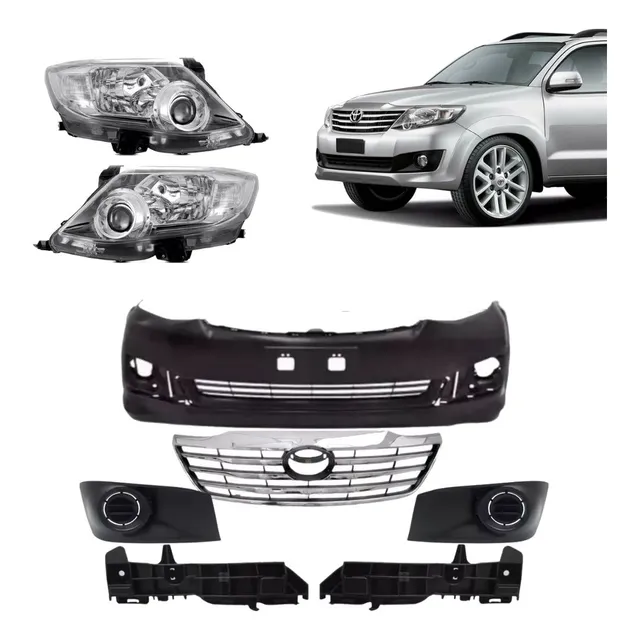 Kit Parachoque Dianteiro Hilux Sw4 2012 2013 2014 2015