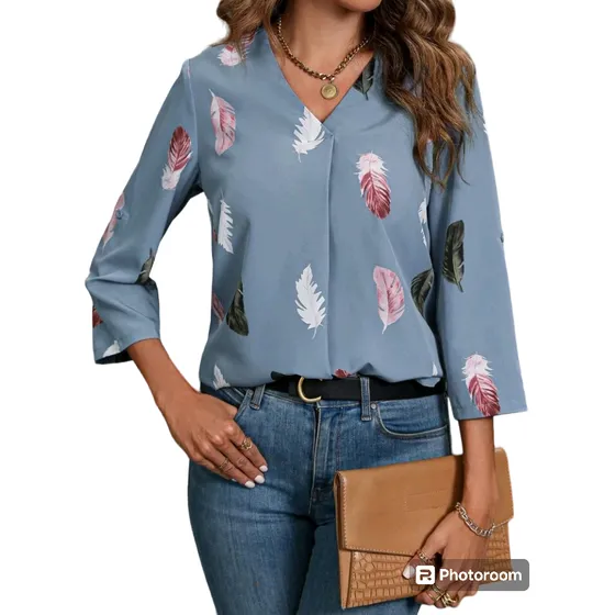 Blusas Elegantes Shein Dama Vestir Ocacion Especial Talla M 