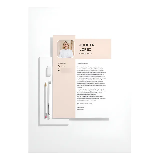 Curriculum Vitae + Carta De Presentación Profesional