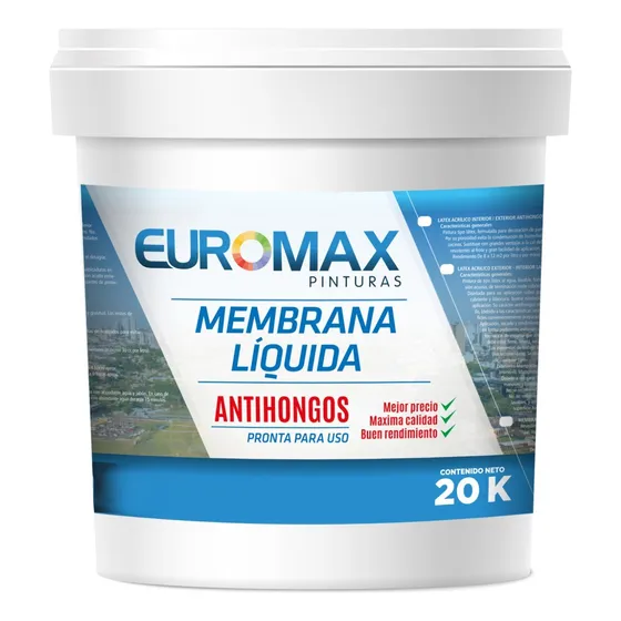 Membrana Liquida 20kg El Mejor Precio Del Mercado * Blanco Satinado