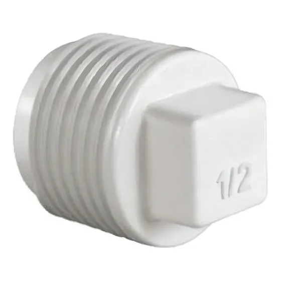 Kit C/ 10 Plug Roscável 1/2 Pvc Tampão Rosca Macho Amanco
