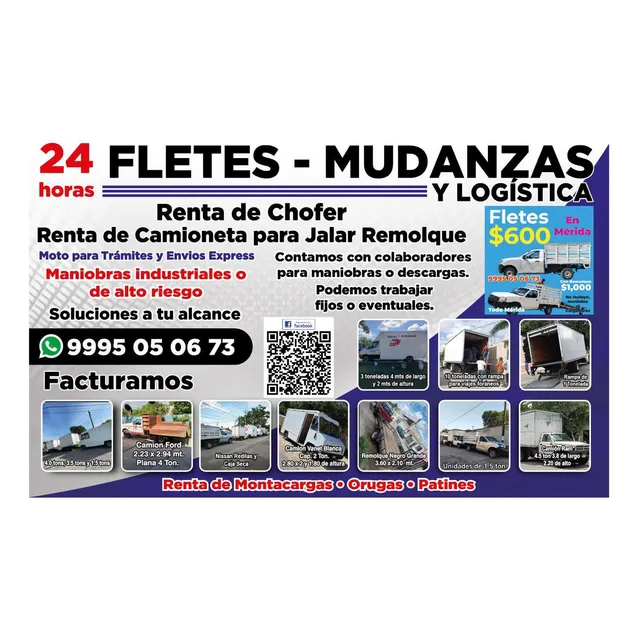 Fletes Mudanzas Repartos Logística Descargas Mérida 
