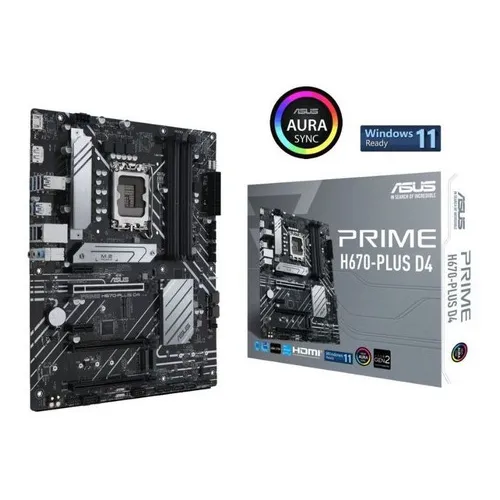 Motherboard Asus Intel H670 Plus D4 Prime S1700 12ma Gen