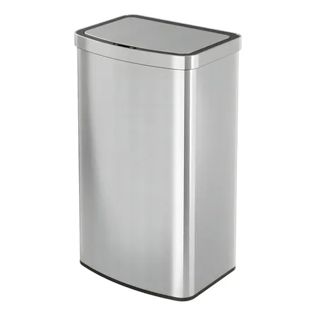 Lixeira Premium Aço Inox Lixo Automática C/ Sensor 50 Litros