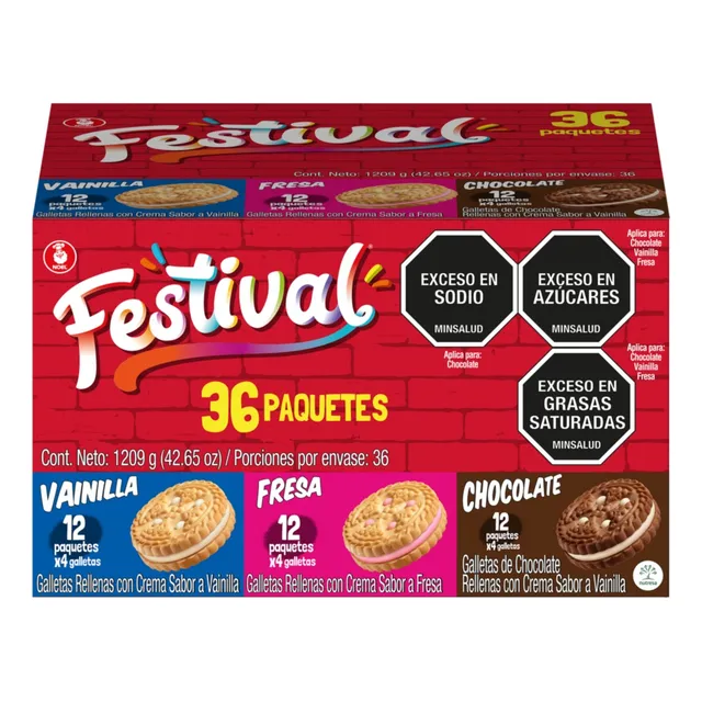 Noel Galletas Festival Vainilla Fresa - Kg a $922