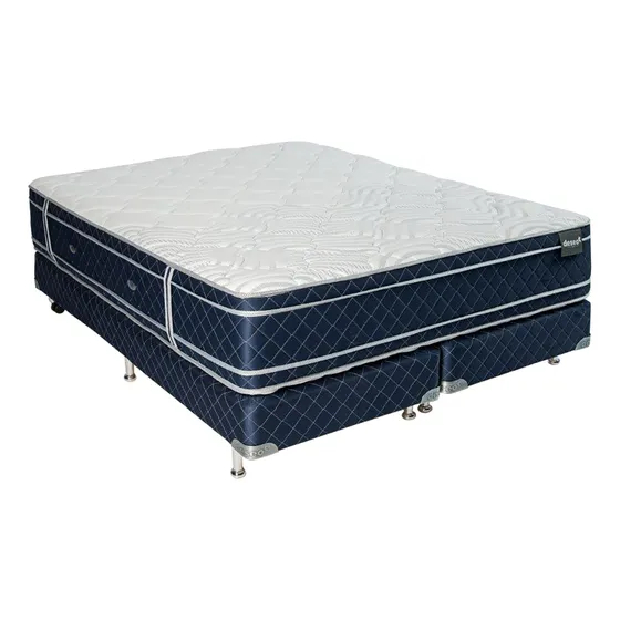 Sommier Deseo Zurich - 1 Plaza Y Media - 100x200x35 Esp D38 Azul