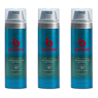 Espuma De Barbear Bozzano Refrescante 200ml 193g 3 Unidades Espuma De Barbear Bozzano Refrescante 200ml 193g 3 Unidades