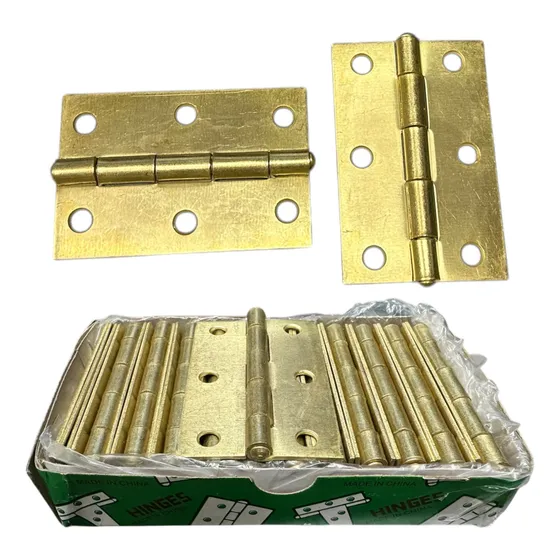 Bisagra Dorada 3 Pulgadas Caja 24 Unidades