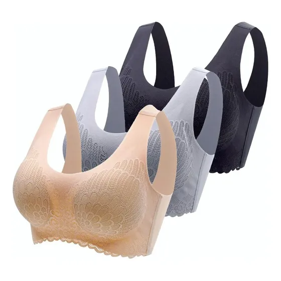 Brasier Sostenes Push Up Sin Aros, Paquete De 3 Uds