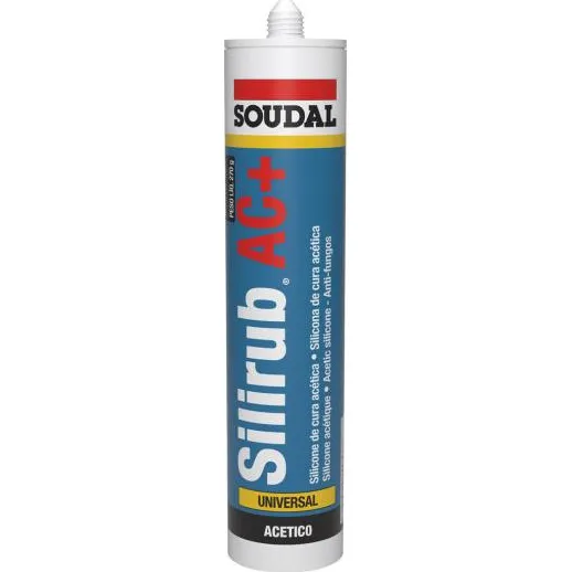 Silicona Acética Color Aluminio 300ml/290gr Soudal