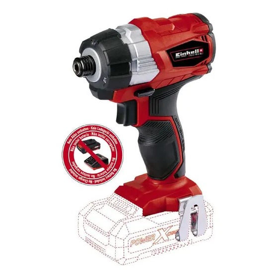 Atornillador De Impacto 18v 1/4 Brush Einhell Tp-ci 18 Li Bl Color Sunrise red