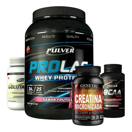Anabol 4 Proteína Prolac Glutamina Bcaa Creatina Genetic