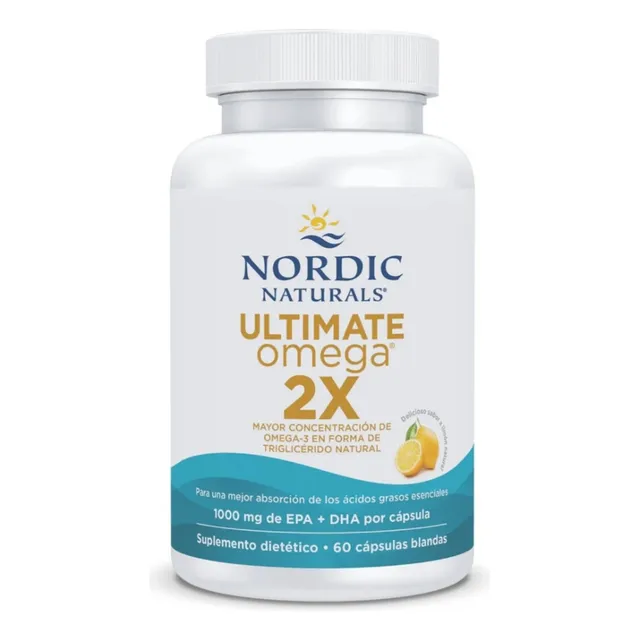 Ultimate Omega 2x Mejor Absorción 1000mg Epa-dha 60 Capsulas