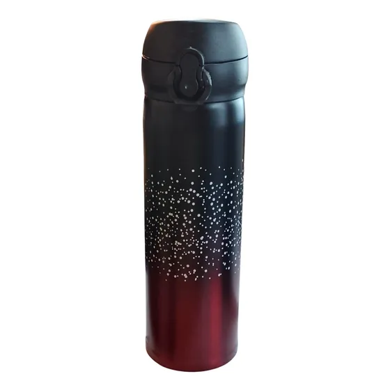 Botella Térmica Deportiva 450 Ml De Acero Inoxidable Rojo