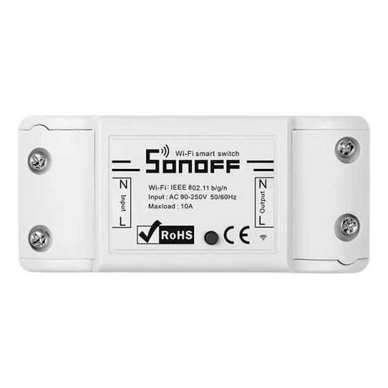 Interruptor Wifi Sonoff Basic Compatible Google Home Y Alexa Blanco