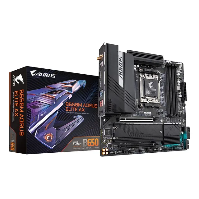 Placa Madre Gigabyte, B650m Aorus Elite Ax, 128 Gb, Ddr5