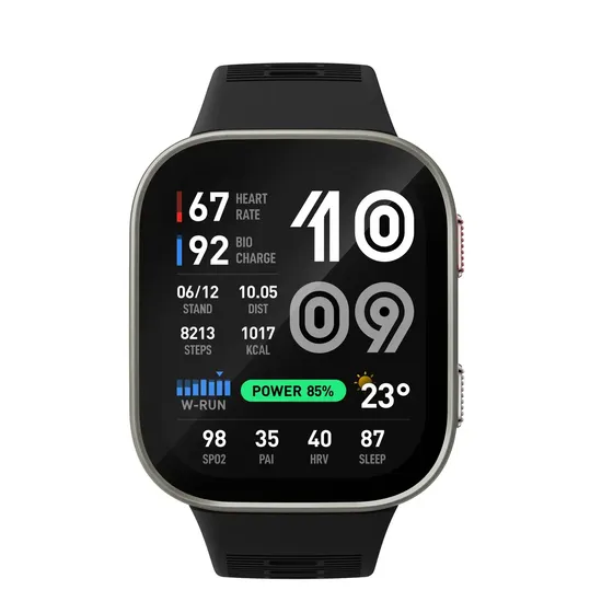 Reloj Inteligente Smartwatch Amazfit Bip Max Amoled 2.07 Gps Llamadas Bluetooth 5atm Ia Deportivo Running Fitness Garmin Xiaomi Huawei Apple Watch Negro