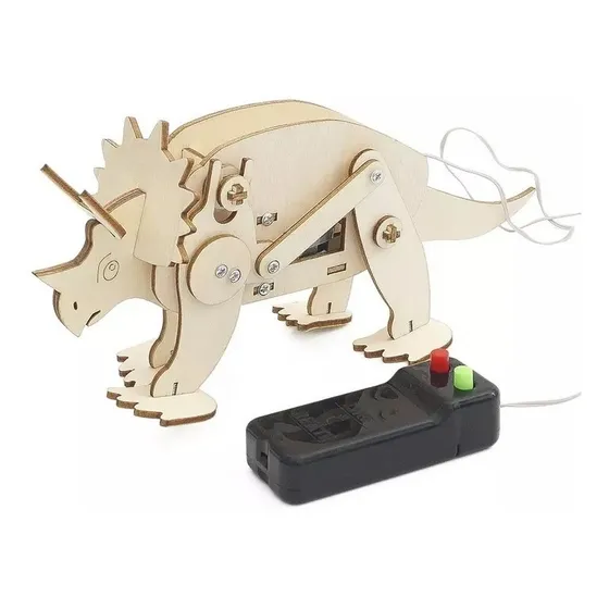 Dinosaurio De Madera Para Armar Proyecto Ciencia Stem Diy