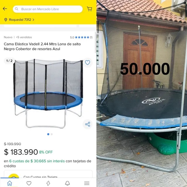Cama Elástica Usada