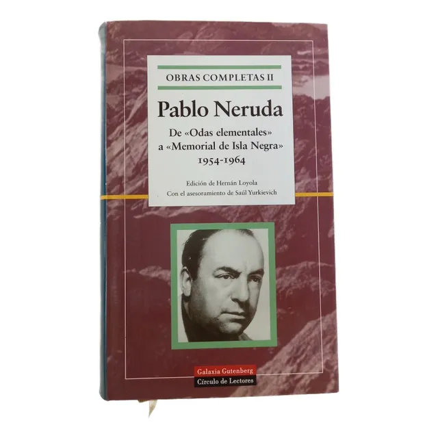 Obras Completas Ii Pablo Neruda Odas Elementales Memorial