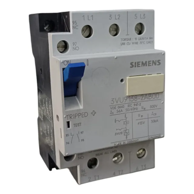 Limitador De Corriente Siemens 3vu9138-2ab00 56amps