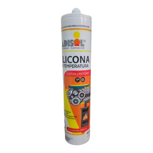 Silicona Alta Temperatura 300 Ml Adisol