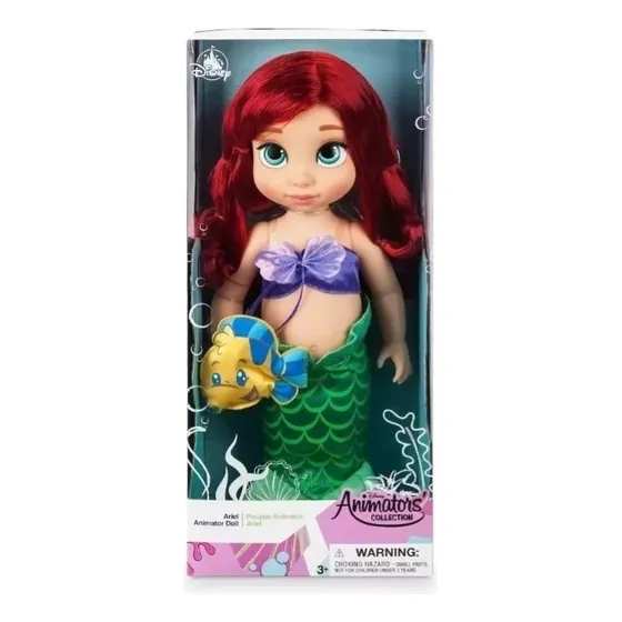 Ariel Muñeca Animators Disney Store 42 Cm Colección Sirenita