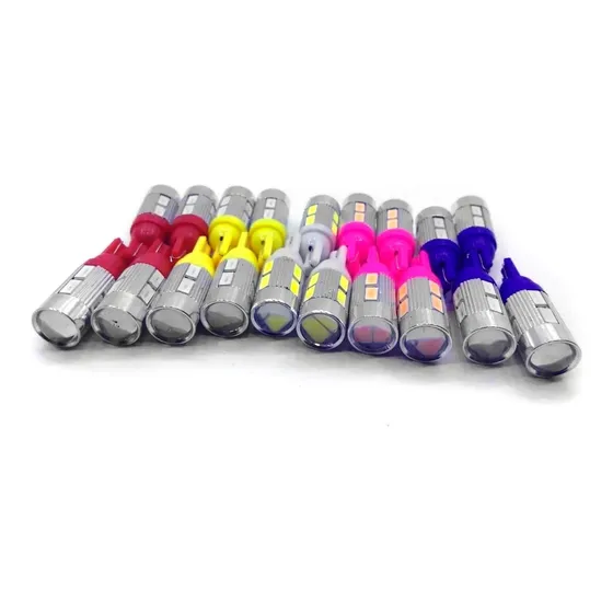 Led Cree T10 Lupa Alto Brillo Colores 1 Unidad