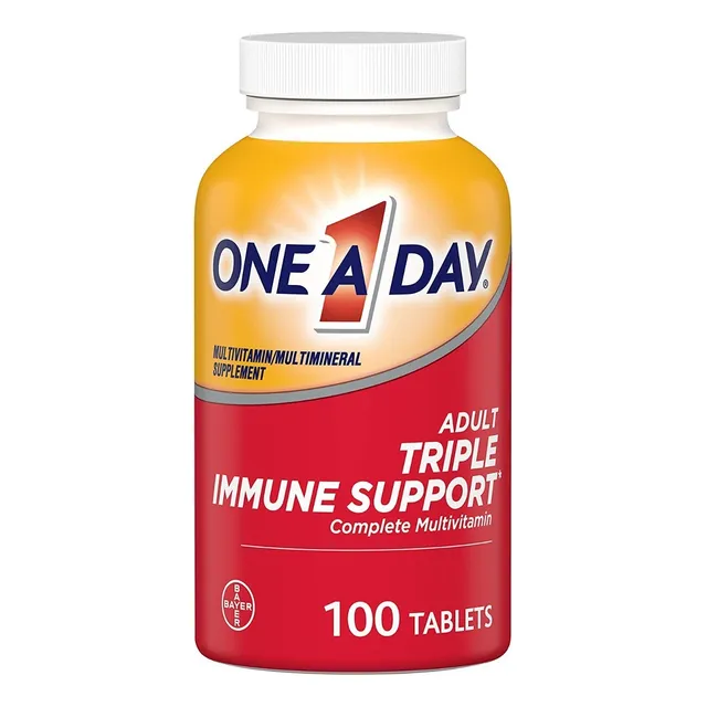 One A Day Adulto Triple Apoyo Inmune Con 100 Tabletas Sabor Sin Sabor