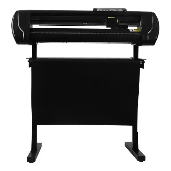 Plotter de Corte Automático 60cm C/Cuchillas y Pie - Máquina Color Sublime Profesional Vinilo Cartulina Cartón Papel Láminas Plásticas Etiquetas Autoadhesivo 220V Contorno Integrado Sensor Óptico