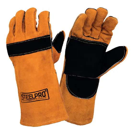 Guantes Soldador Reforzado Kevlar Cuero Forrado Steelpro
