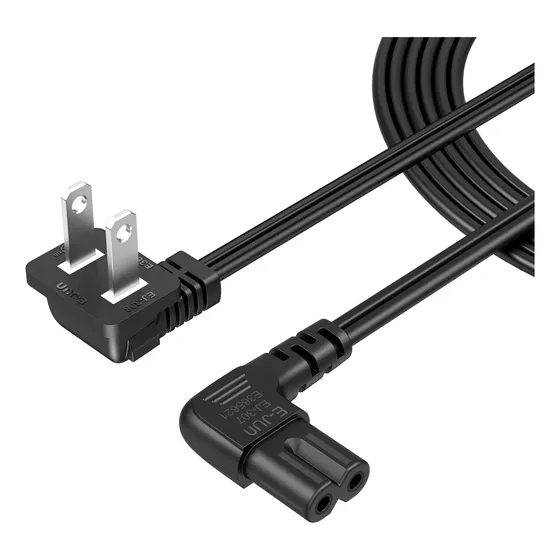 Cable De Alimentación Cablecreation De 1,8 M, 18 Awg, En Áng