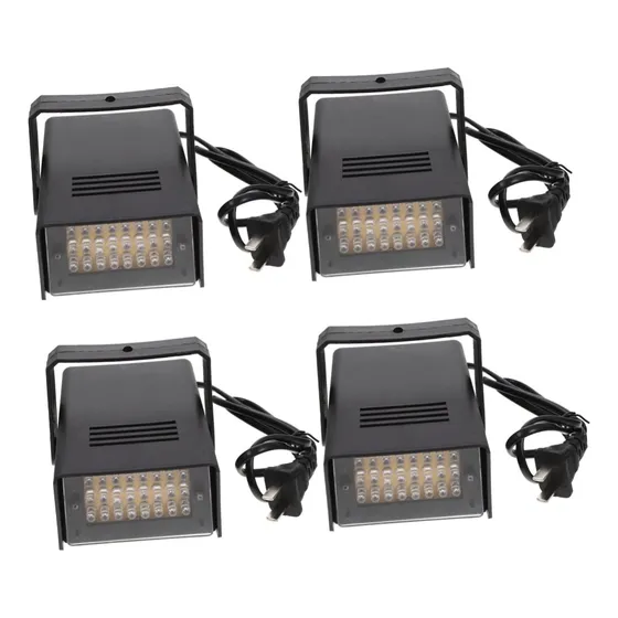 4 Mini Luz Estroboscopica Discoteca Para Fiesta Led Barra